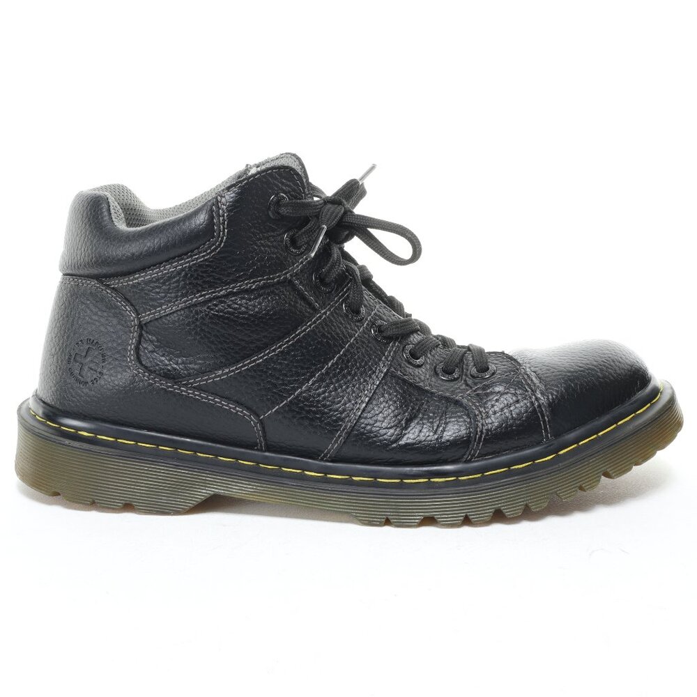 Dr. Martens Harrisland Leather Boots US Size m11 w12 EU45 • Black